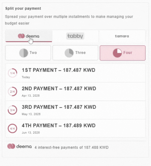 Installments UX — checkout widget demo