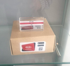 MyKia — GPS kit box with Kia branding